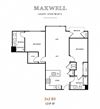 Two bedroom floor plan